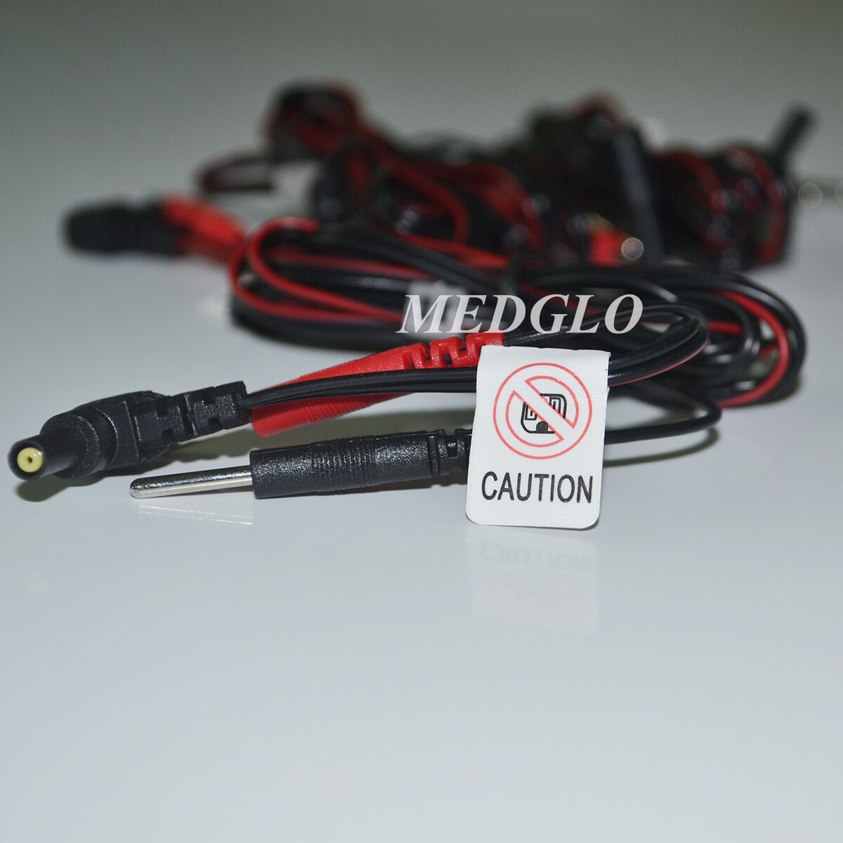 Replacement Electrode Lead Wires Connect Cables Pin 2mm For TENS 7000