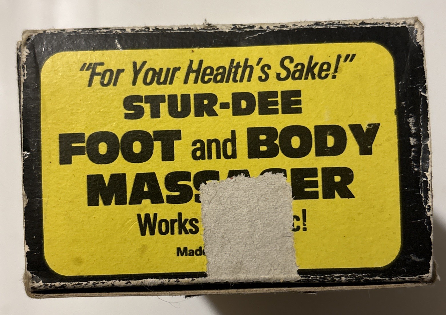 Vintage Stur Dee Foot and Body Massager New Open Box