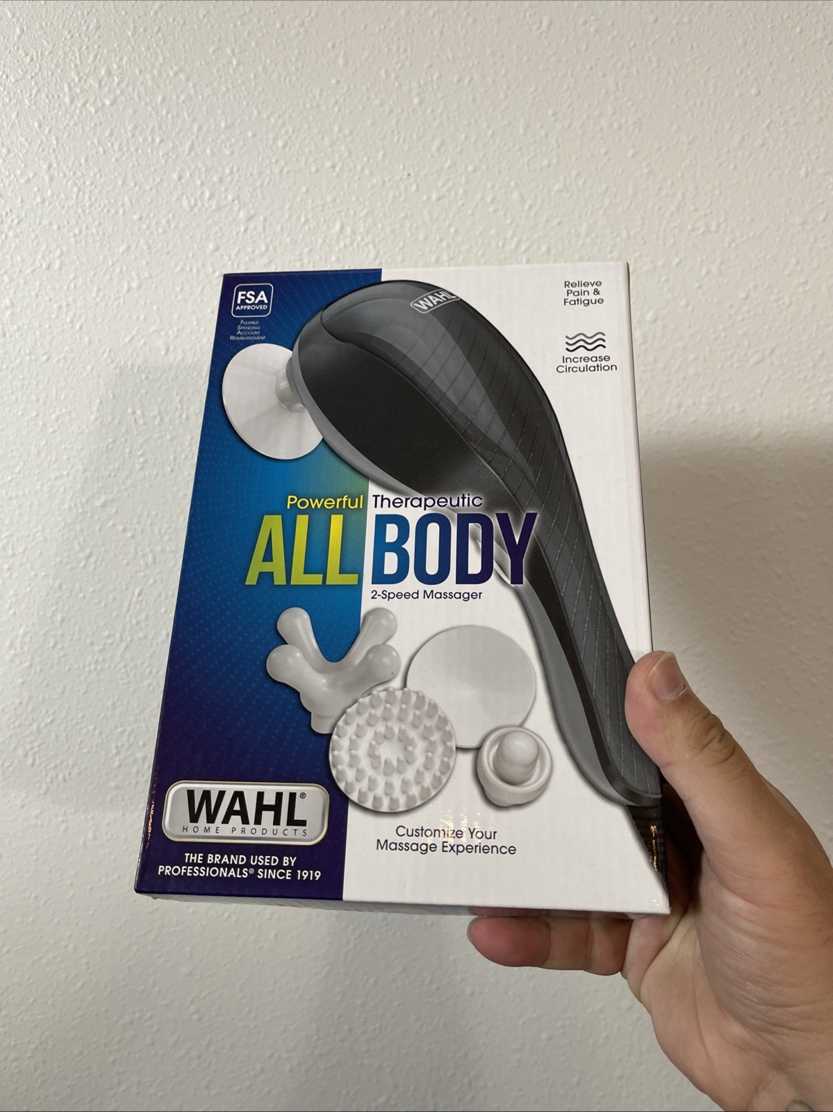 Wahl All-Body Therapeutic Massager, Lightweight for Traveling w Various Speeds