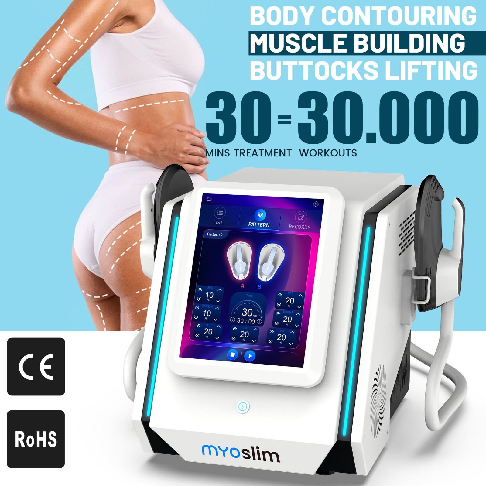 MYOslim Neo Hi-EMT Professional Body Contouring Fat Reduction Beauty Machine