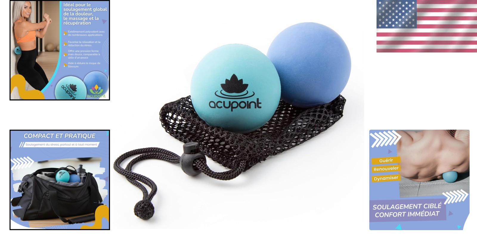 Therapy Massage Ball Set for Deep Tissue Relief