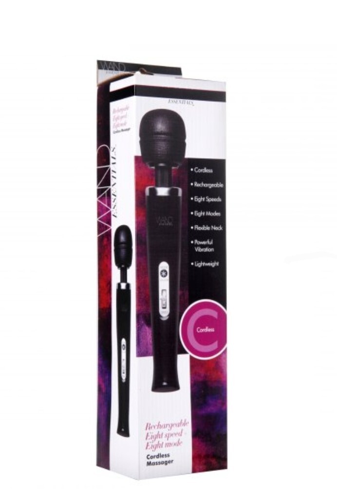 Wand Essentials 8 Speed 8 Mode Rechargeable Powerful Handheld Massage Wand