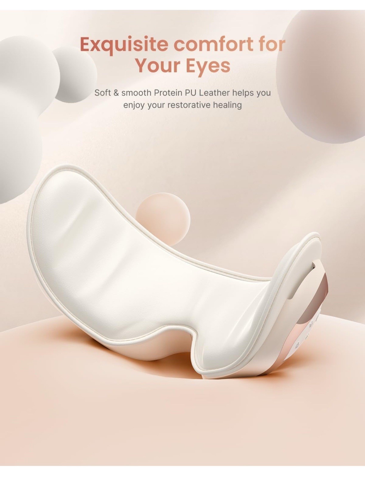 RENPHO Eye Massager Eyeris 3 With Heat and Cooling + Voice Control & Ice Pack