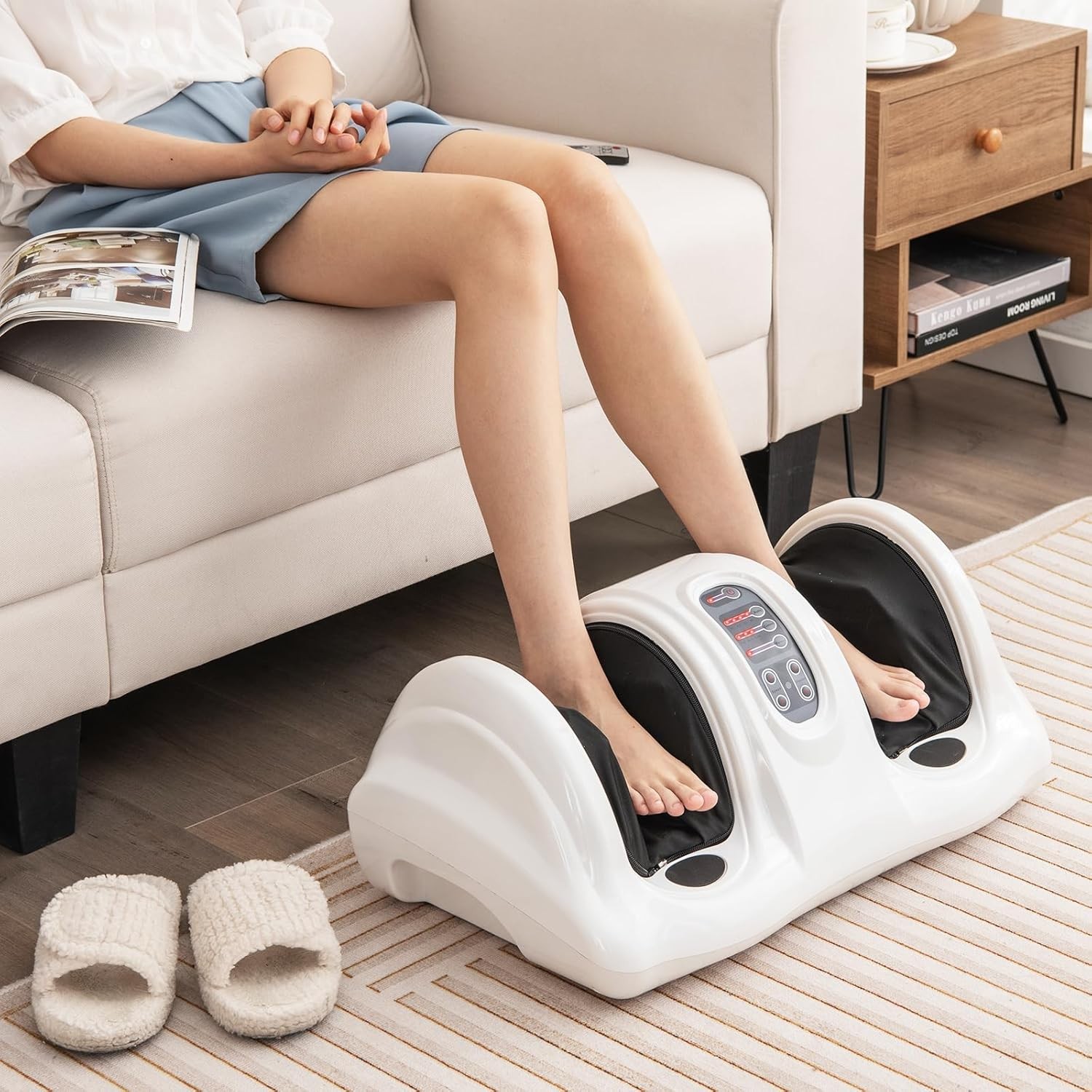 COSTWAY Foot Massager Electric Shiatsu Leg Calf