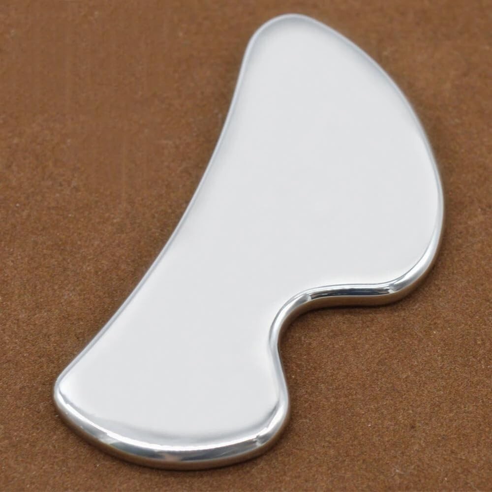 Livronic® Stainless steel Gua Sha Board for Trigger Point Treatment B Shaped