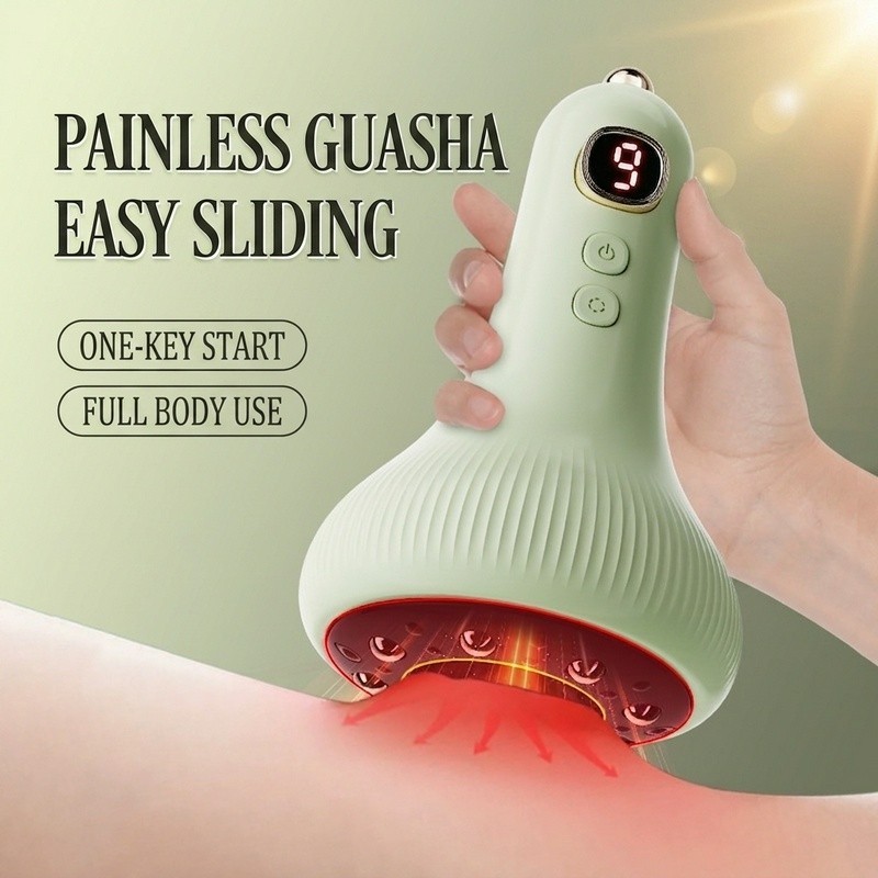 Electric Cupping Massager Wireless Heated Deep Tissue Massage for Back Neck