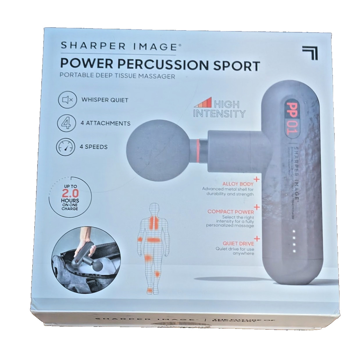 Sharper Image PP01 Compact Sport Power Percussion Massager