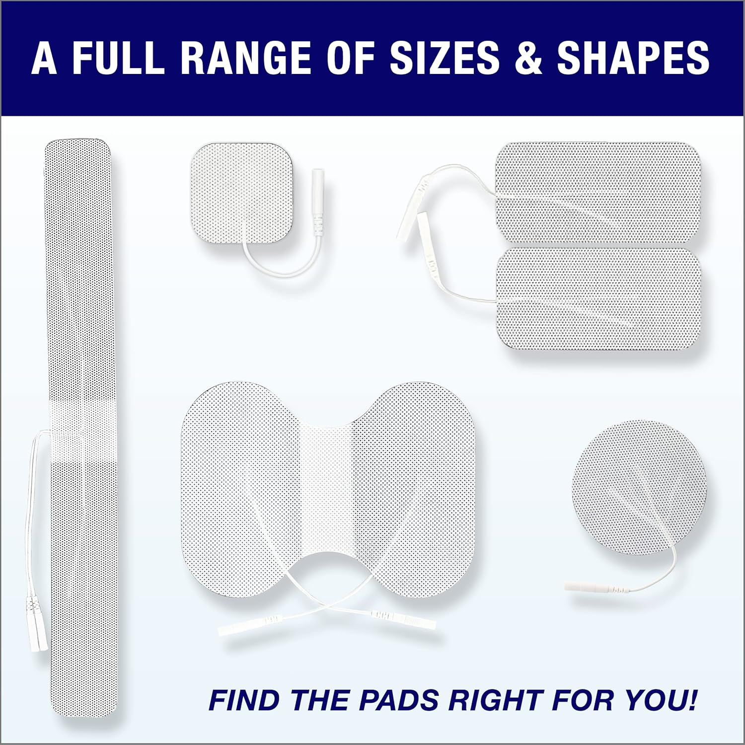 TENS Unit Pads 2X2 20Pcs Reusable Replacement Electrode Patches