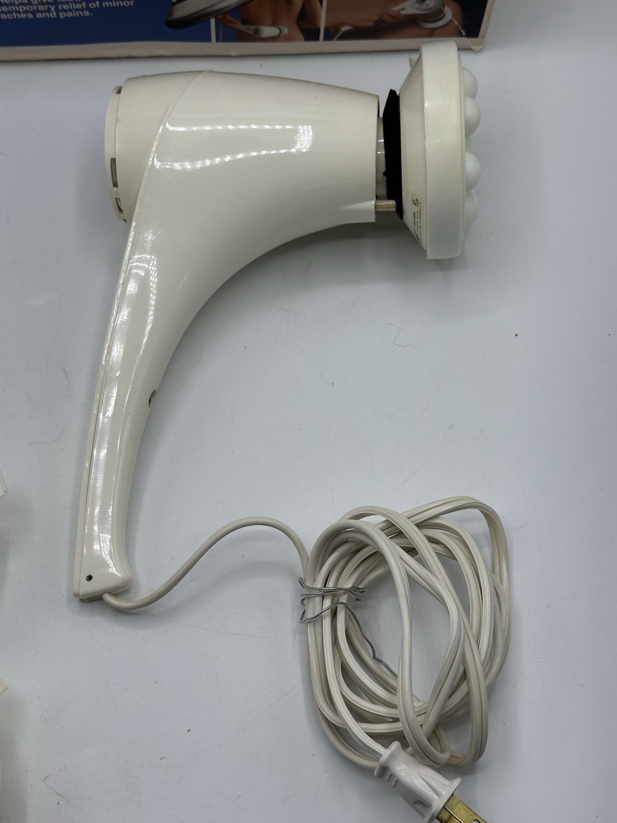 Pollenex 3D Orbital Deep Heat Massager w/ 4 Attachments Model OM-55A4 Excellent!