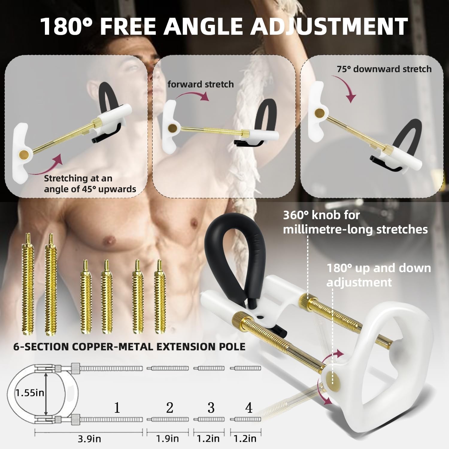 Adjustable Male Extender Kit – Wearable Traction Trainer with Silicone Sleeve