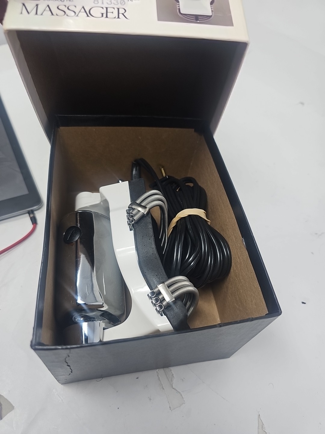 Oster Stim-U-Lax Therapeutic Massager 14-11 Chrome, Box, Works Great