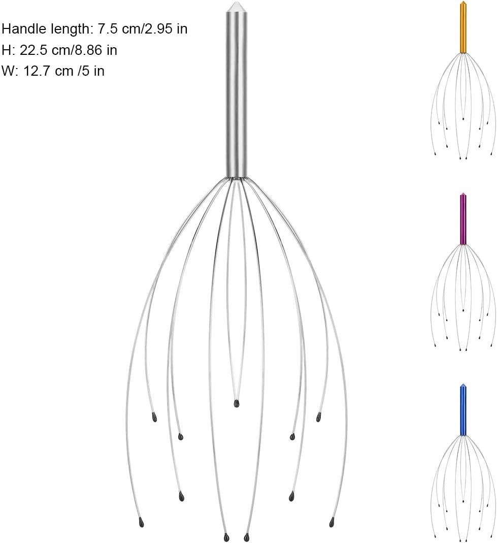 Yeipis 4 Pack Scalp Massagers, Handheld Head Massage Tingler, Scratcher for Deep