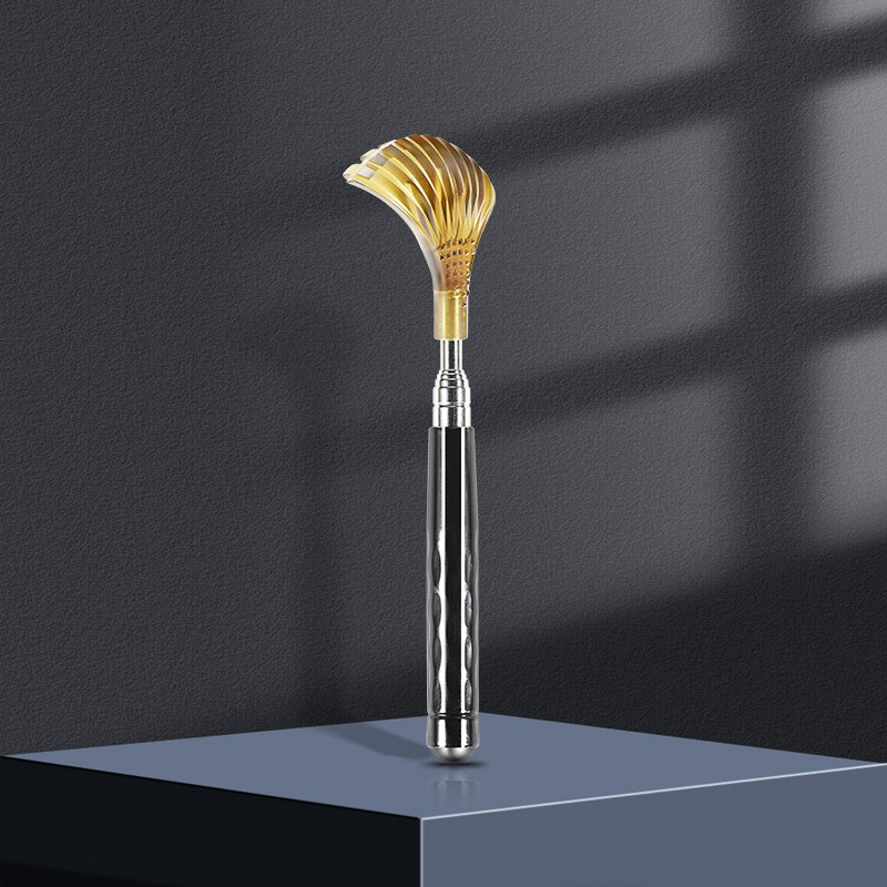 Seashell Shape Telescopic Back Scratcher Extendable Wide Head Itch Relief