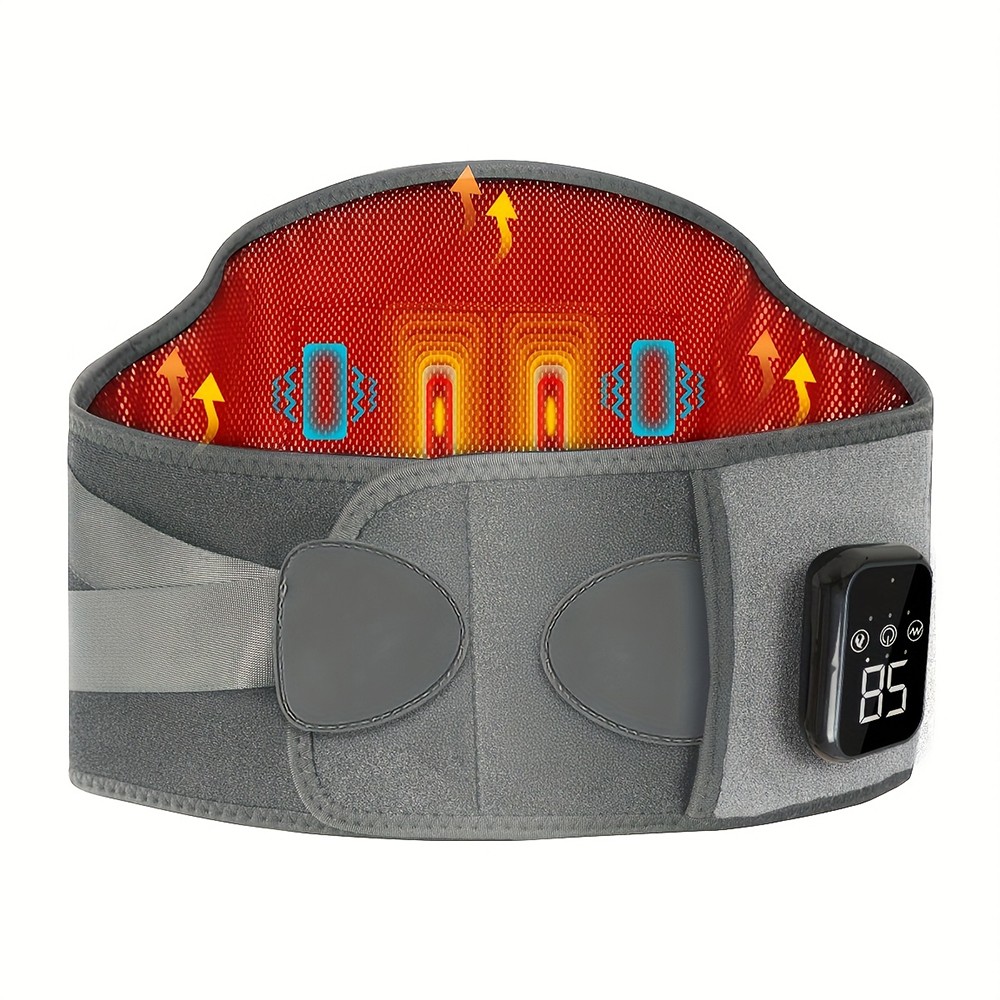 Heated Lower Back Brace for Back Pain Relief Back Belt with Heating & Vibration