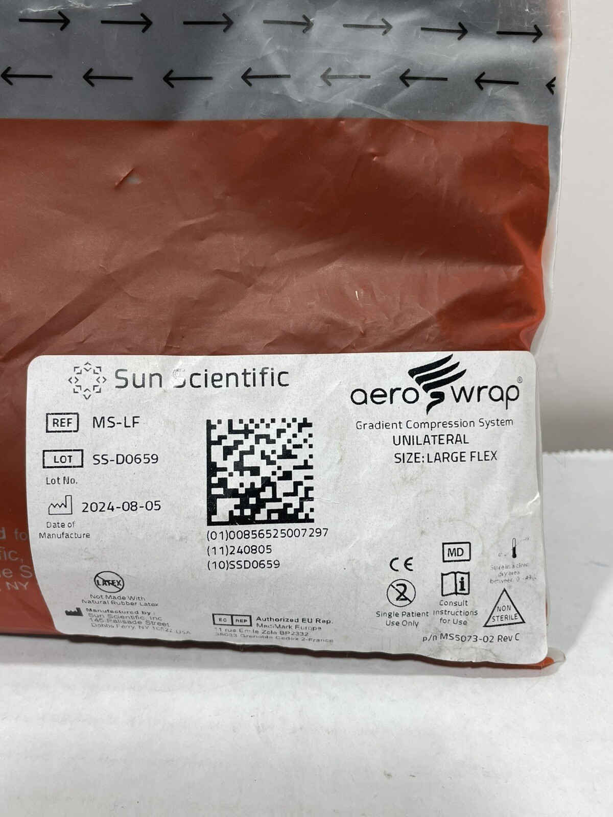 Sun Scientific Aero-Wrap Gradient Compression Unilateral Large Flex