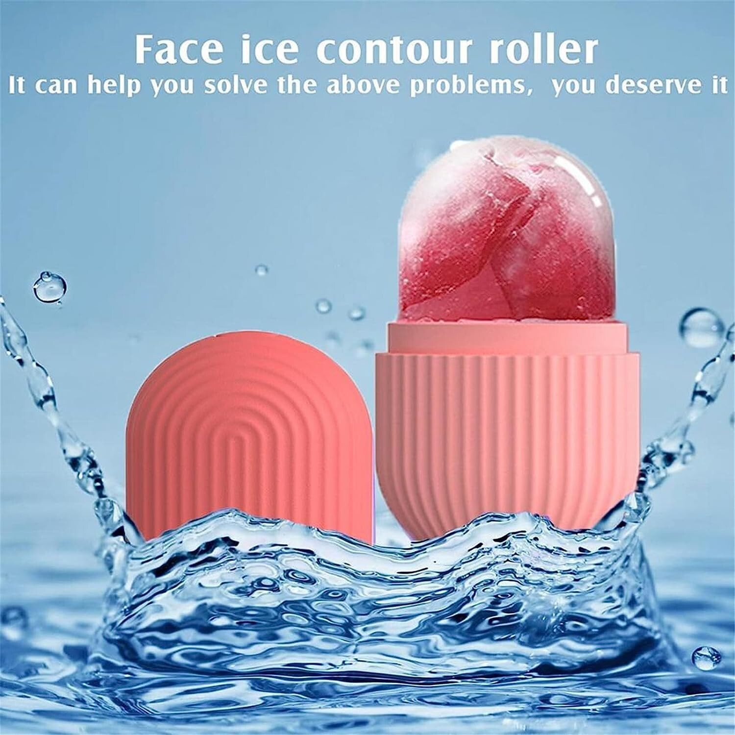 Aegon Ice Face Roller & Massager Reusable & Unbreakable For Men & Womens,
