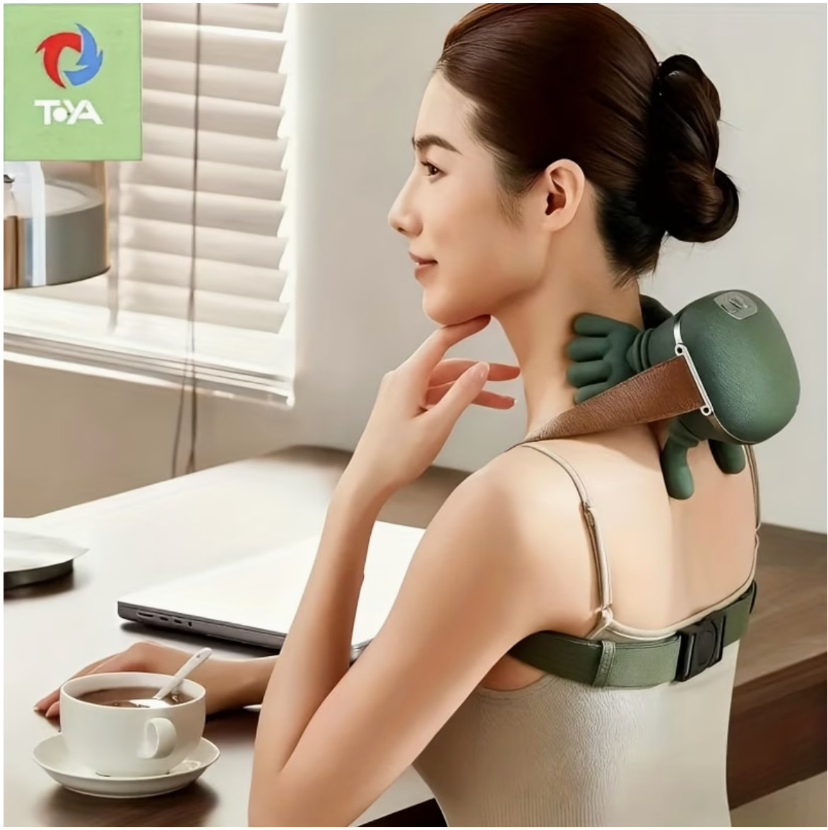 Electric Shoulder Neck Massager with Heating. Helps with Muscle Relaxation.