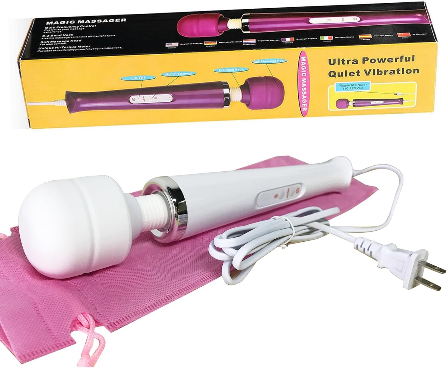 Dual-Function Multi-Speed Massager: Neck & Full-Body Relief for All Genders
