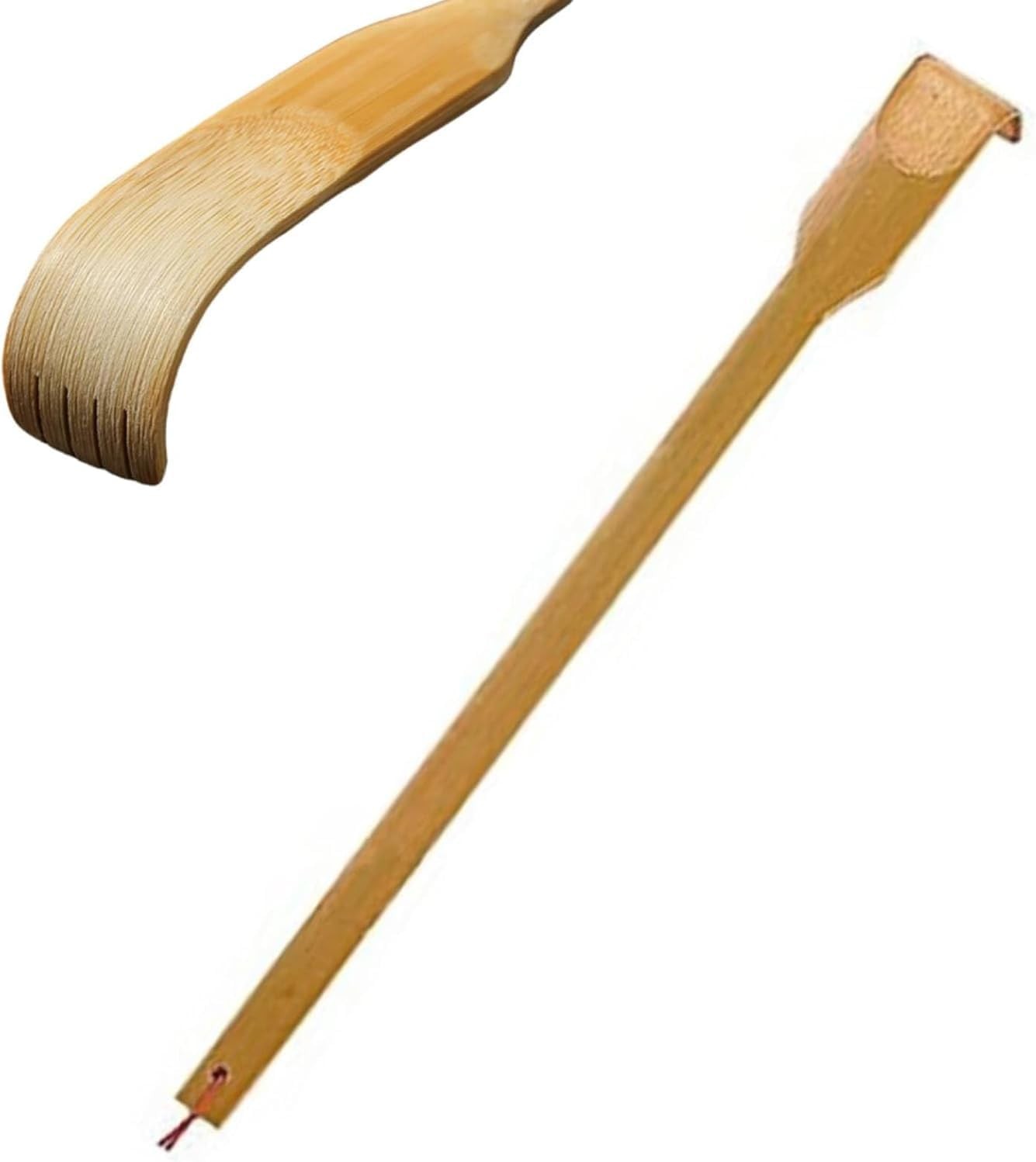 1Pc Wooden Bamboo Back Scratcher, Natural Handmade Back Scratchers, Long Handle