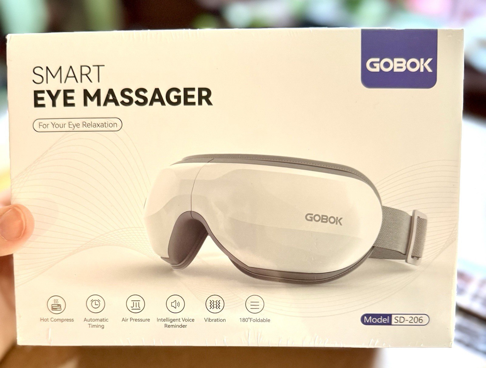 GOBOK Smart Eye Massager SD-206 Rechargeable Hot Compress Air Pressure