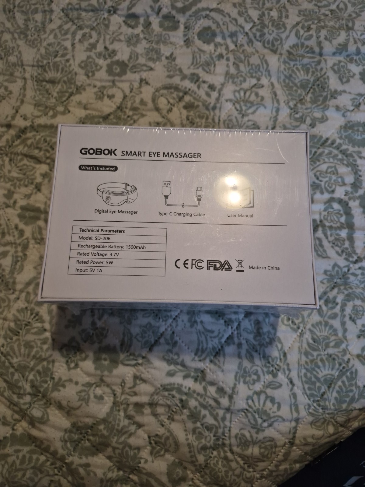GOBOK Smart Eye Massager SD-206 Relaxation With Charge Cord NEW