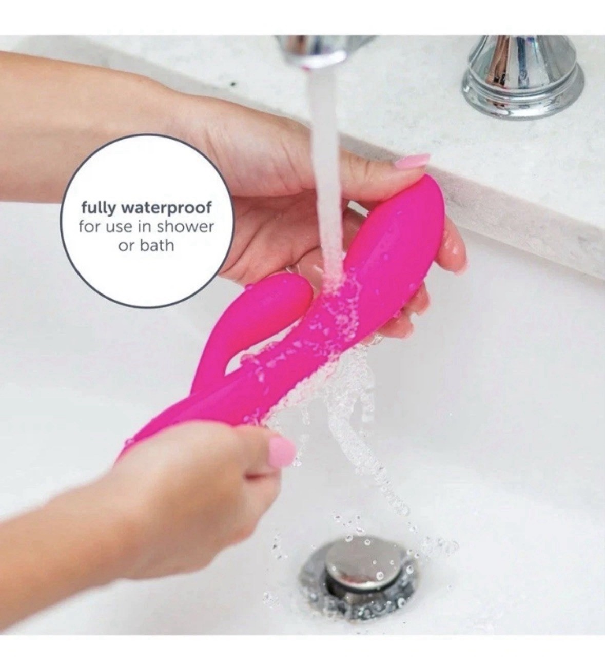 Plus One Dual Vibrating Massager – Rechargeable, Waterproof New!