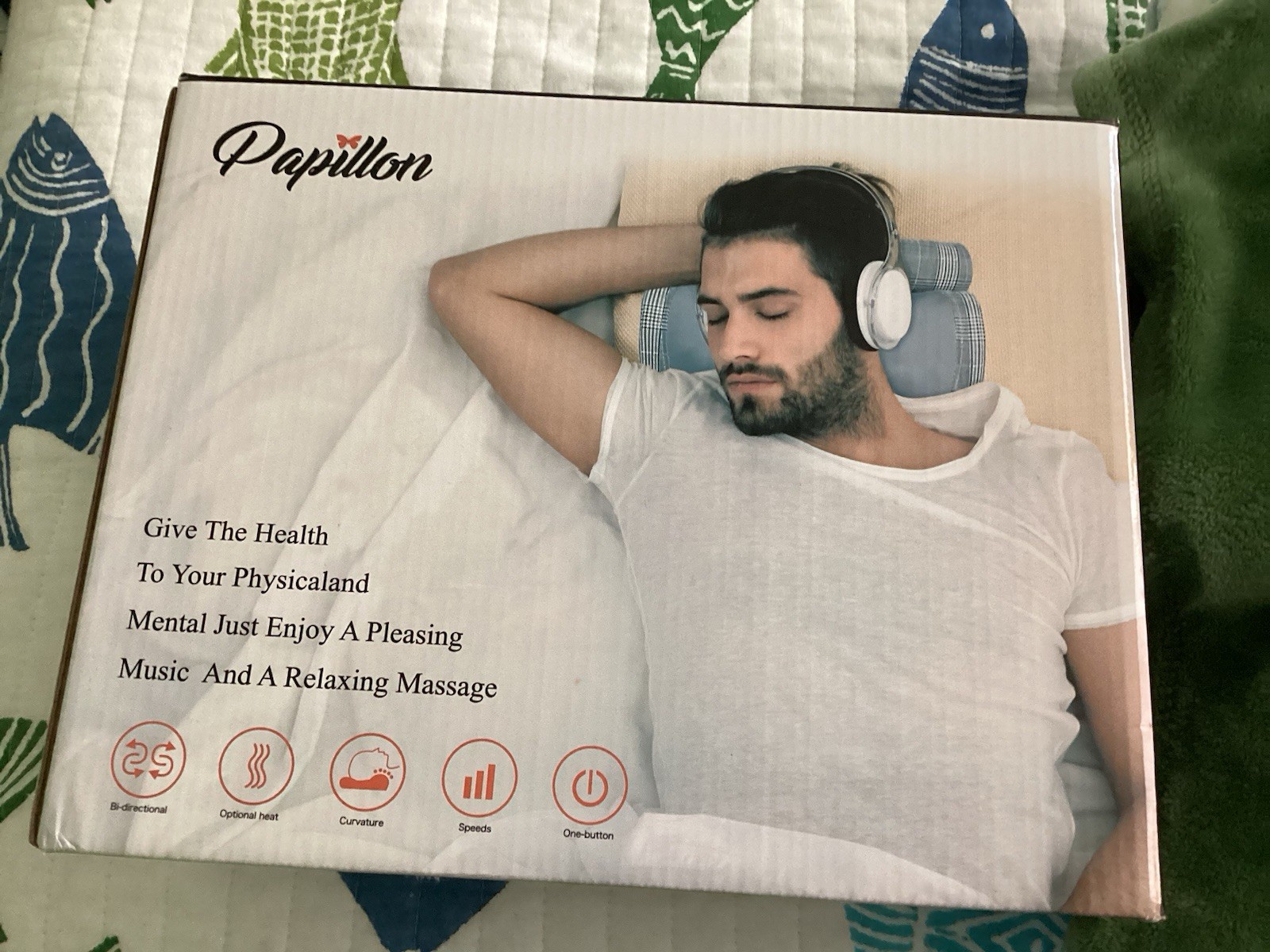 Papillon Shiatsu Neck Massager / WTH heat , Model Jh -017 NWB Open Box