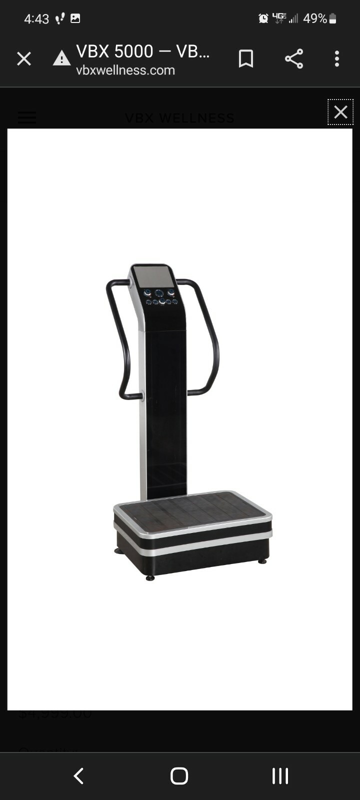 Vbx Wellness 5000 Replacement Parts Upright Column