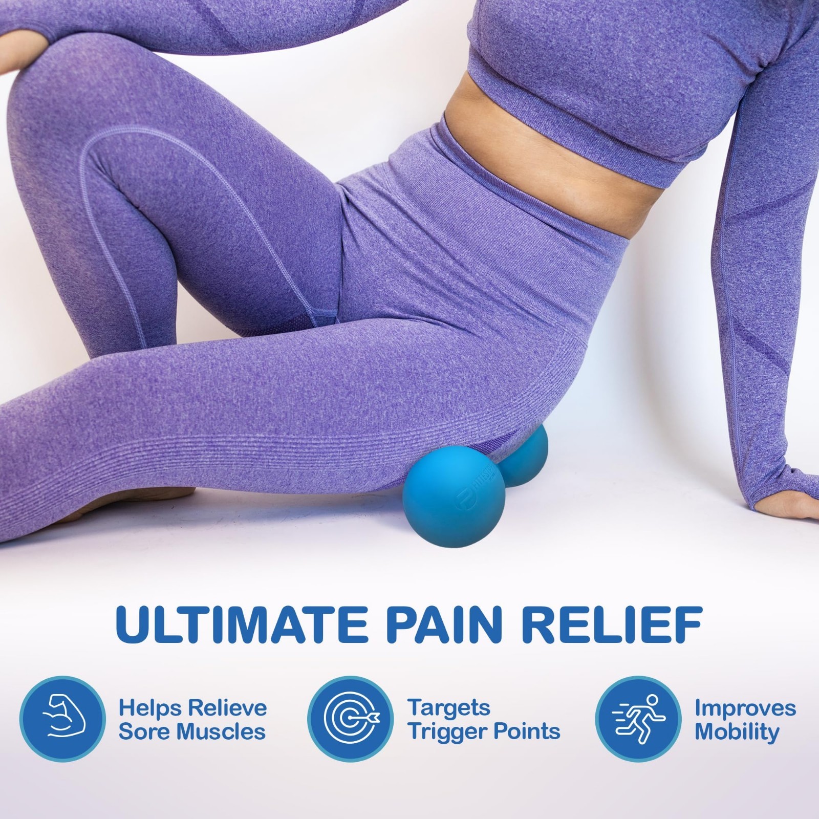 Double Lacrosse Massage Ball – Peanut Shape Mobility Tool for Deep Tissue Therap