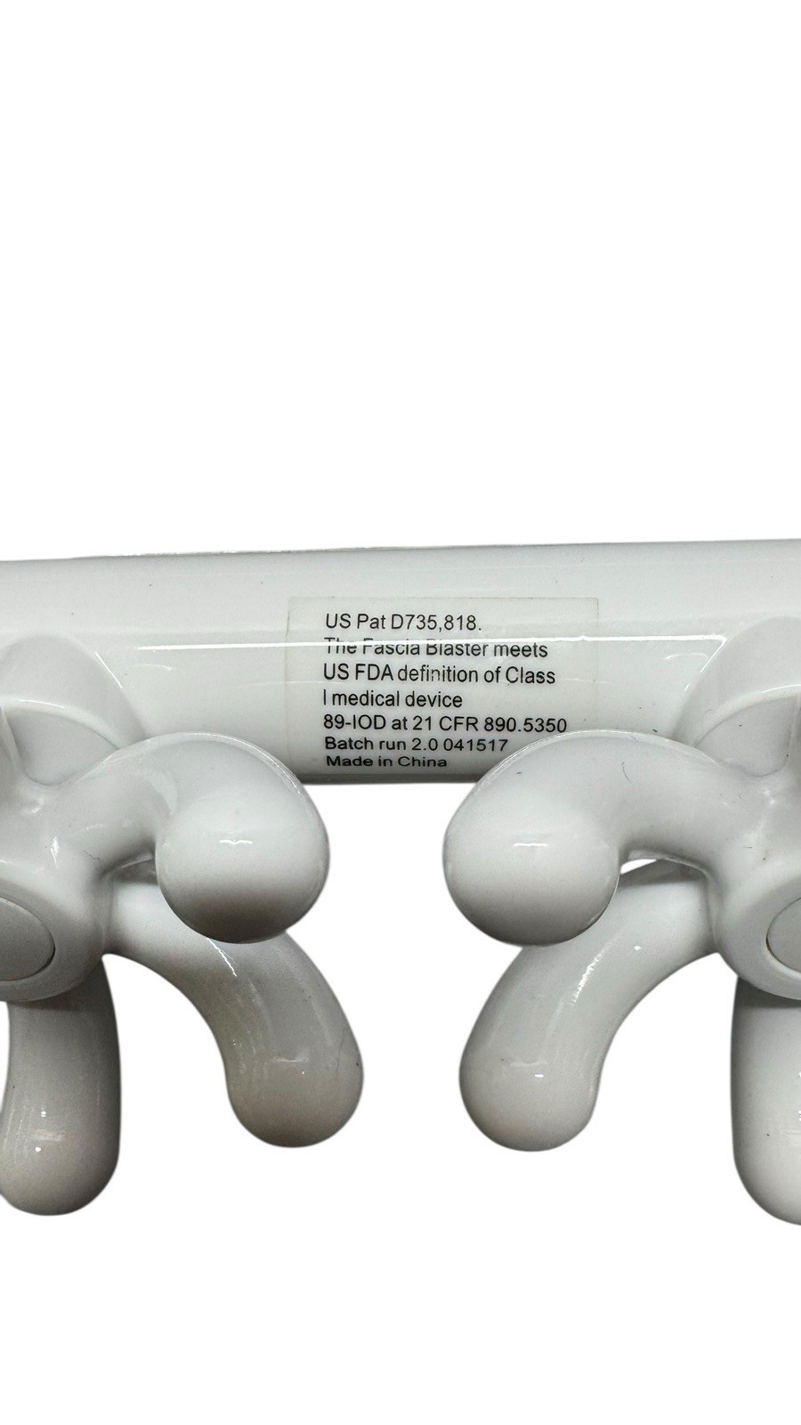 Ashley Black Fascia Blaster Tool 4 Claw Anti Cellulite Tissue Massager White