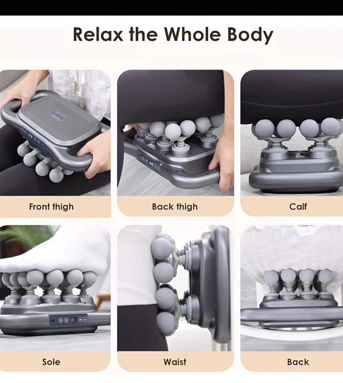 BACK HAVEN 16Head Massage Gun Deep Tissue Percussion Massager, Electric Massage