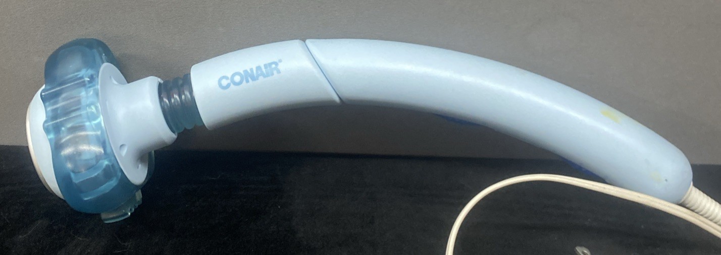 Conair Body Benefits Flex w Heated Wand Massager Wm200 Baby Blue Tested & Works