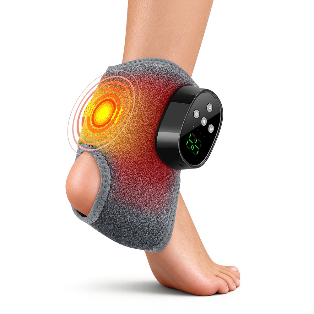 Electric Foot Ankle Massager Pain Relief 4 Modes Vibration Infrared Hot Compress