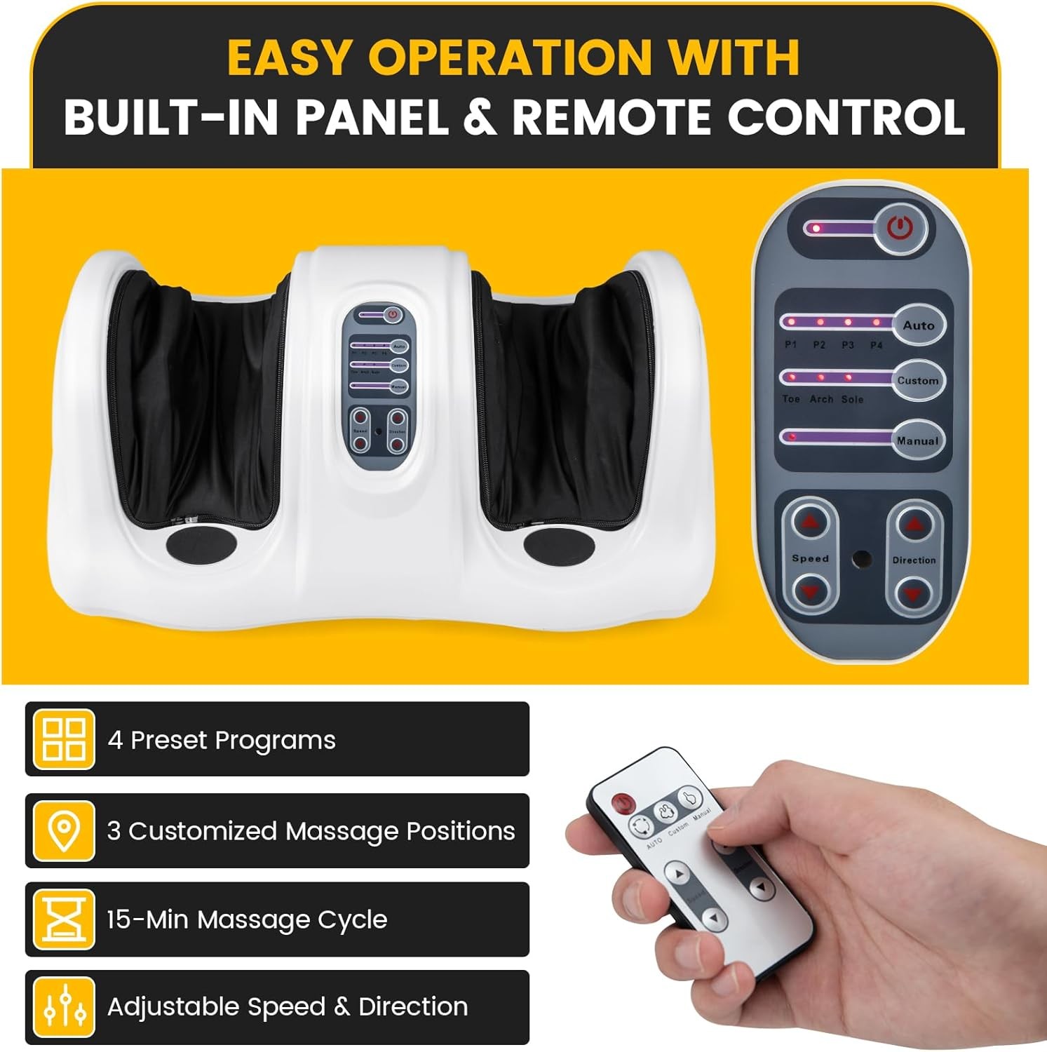 COSTWAY Foot Massager Electric Shiatsu Leg Calf