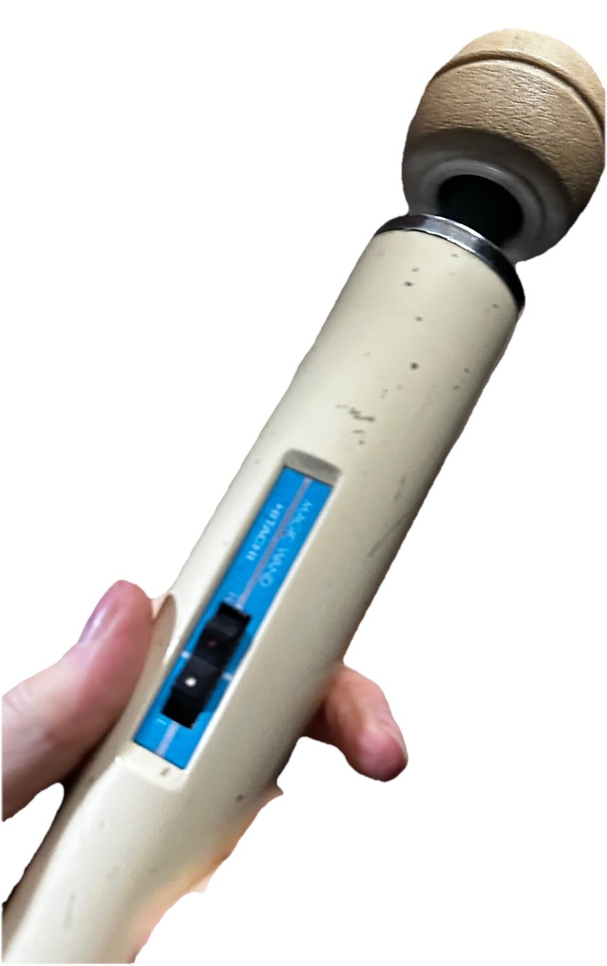 Vintage Hitachi HV-250R Magic Wand 2-Speed Electric Vibrating Massager For Parts