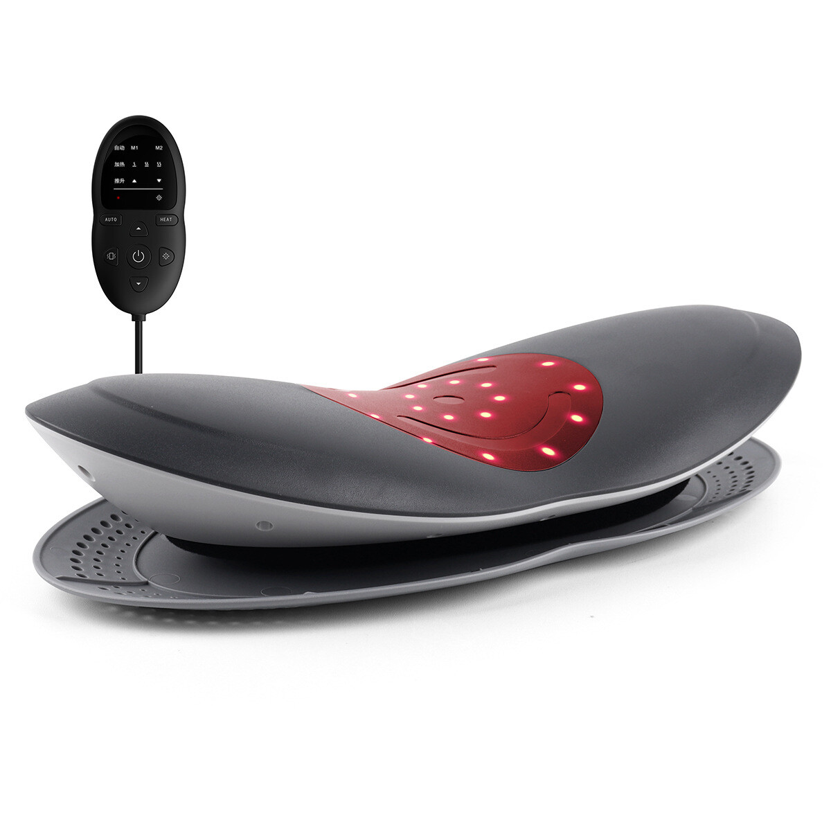 Waist Massager Lumbar Traction Inflatable Hot Compress Back Cervical Stretcher M