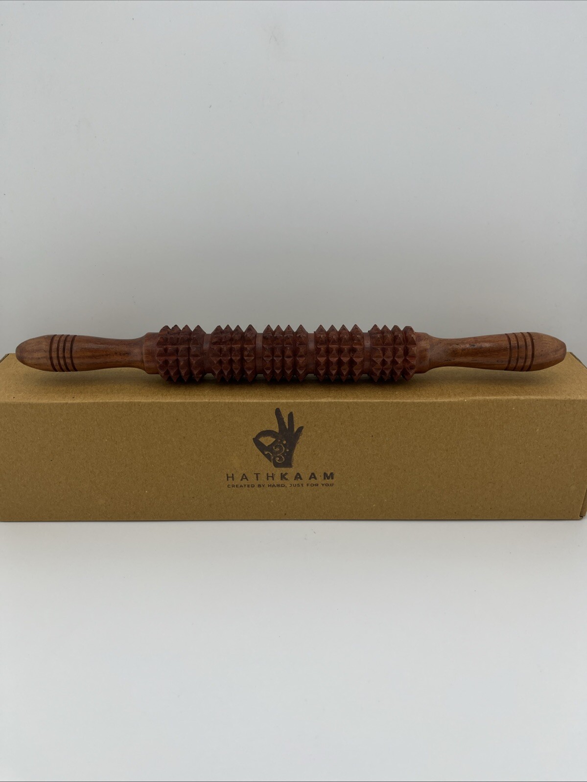 HATHKAAM Wooden Body Massager 7″ Rosewood Unisex *Handmade* OB