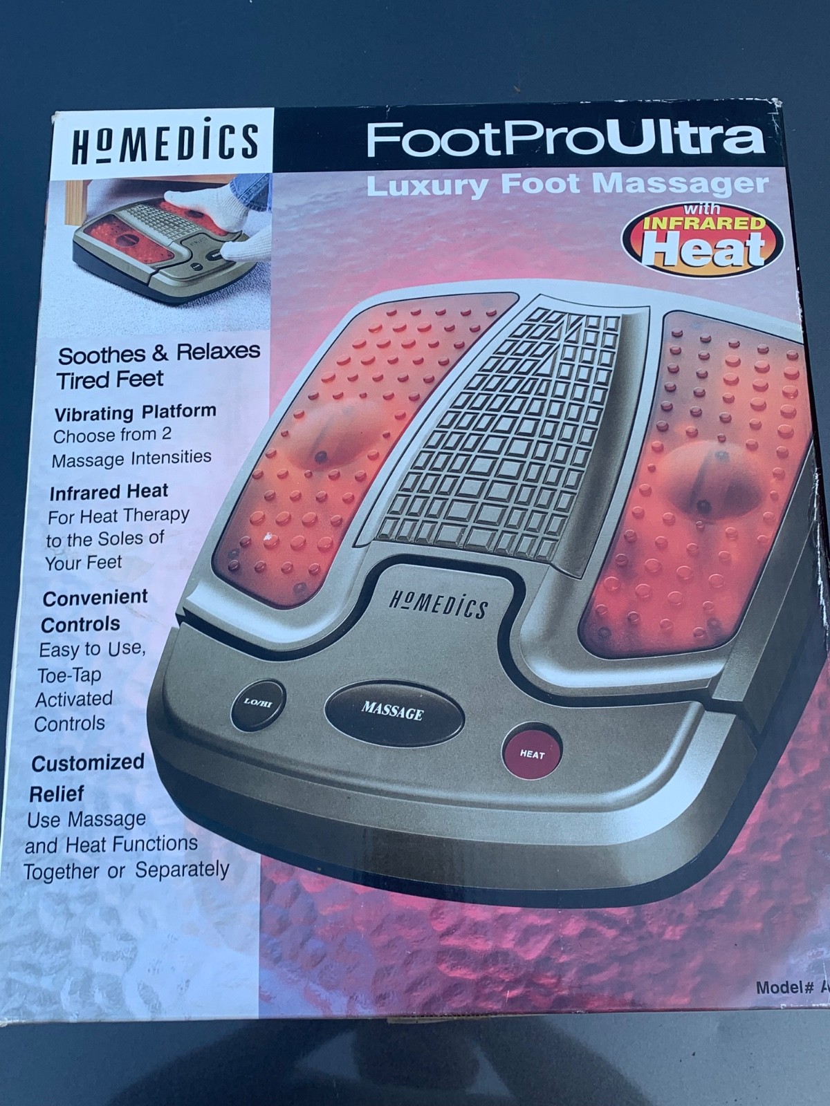 NEW Homedics Foot Pro Ultra Luxury Foot Massager Infrared Heat feet spa