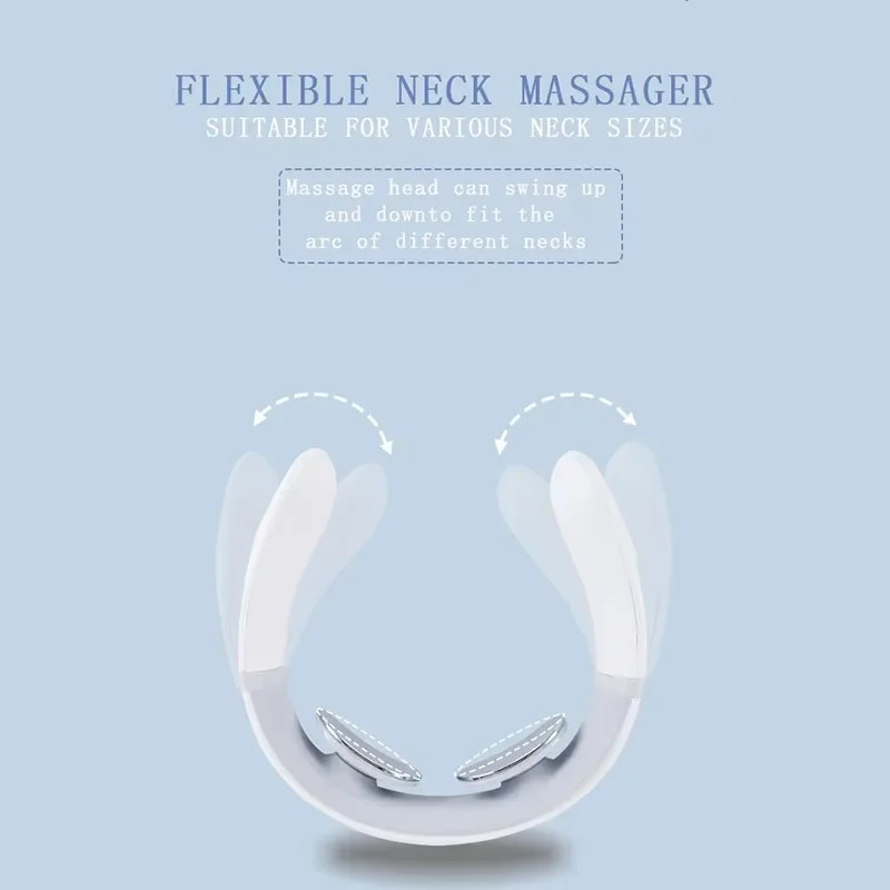Portable Neck Shoulder Massager Cervical Spine Relaxation Device Pain Relief USB