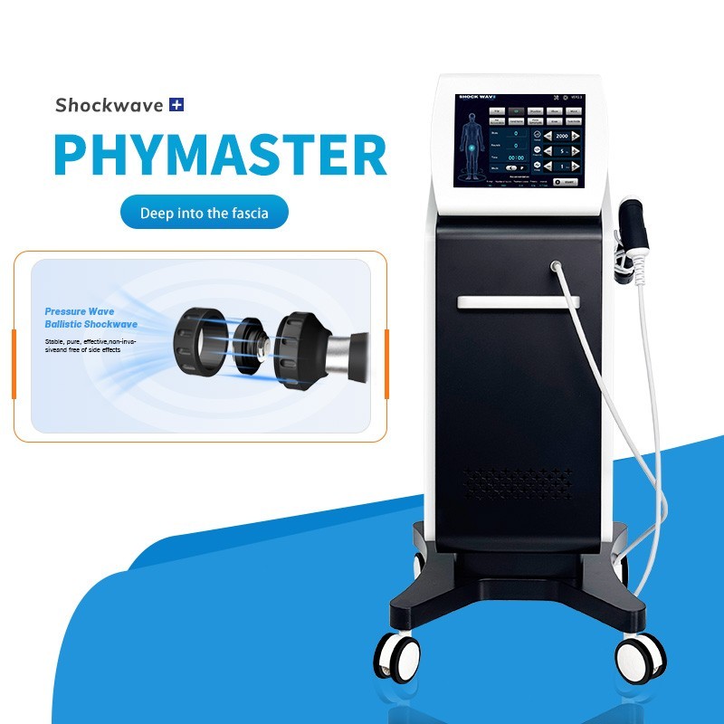 Shockwave Therapy Machine ED Treatment Physiotherapy Instrument w 6 Impact Heads
