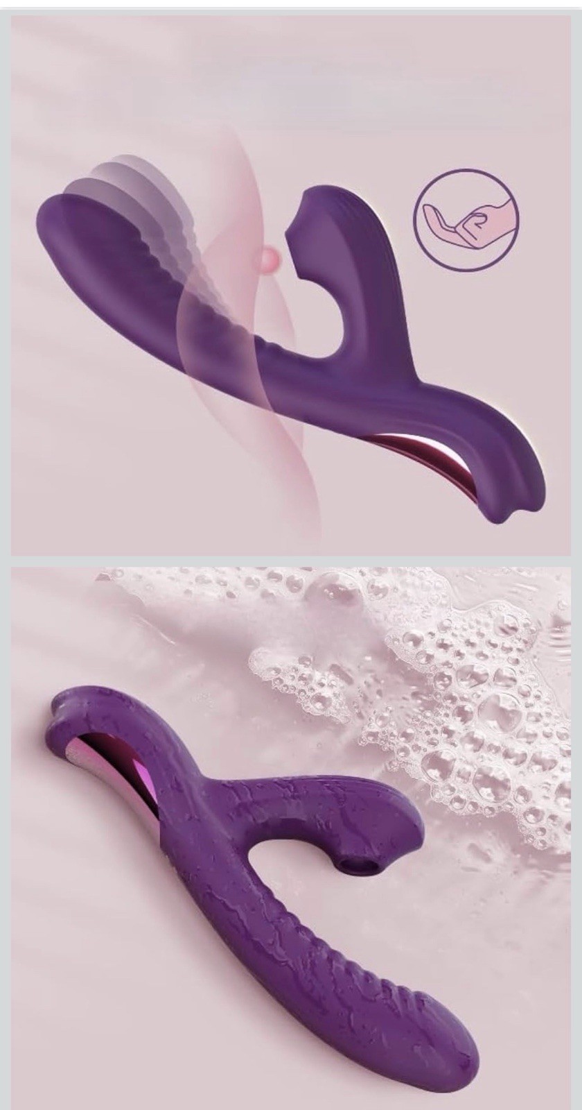 Tracy’s Dog «Six Five Hour» Dual-Action Vibrating & Suction Massager