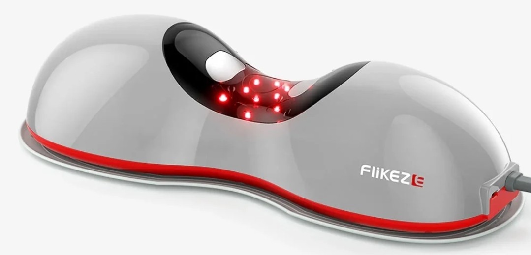 FliKEZE NeoNeck Smart Neck Massager Stretcher Heat Red Light Therapy Traction