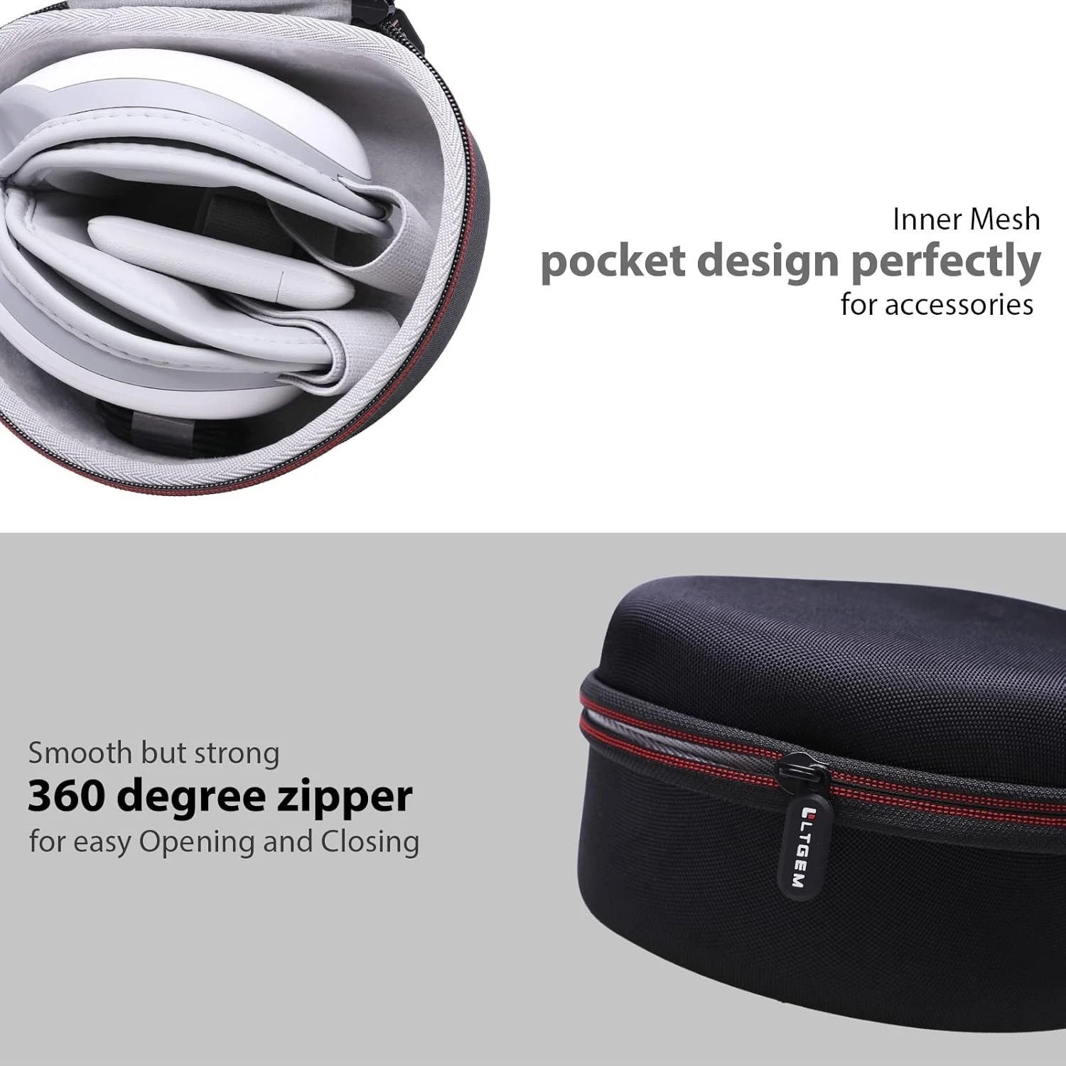 EVA Hard Case for RENPHO Eye Massager – Shockproof & Semi-Waterproof Protection