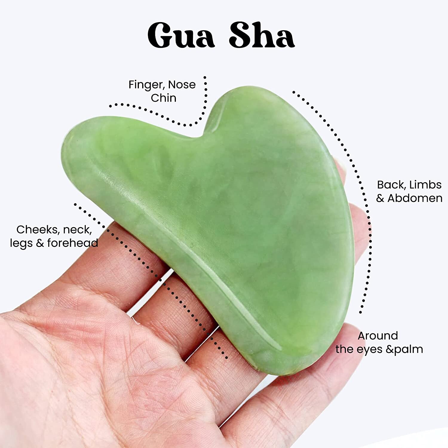 ROSELYNBOUTIQUE Jade Roller Gua Sha Facial Tools Set Beauty Skin Face Massage