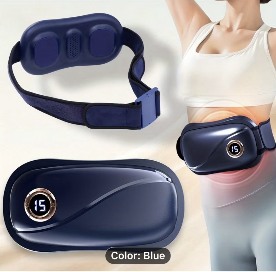Portable Weight Loss Massager Reducing Abdominal Fat Warm Palace Treasure Female