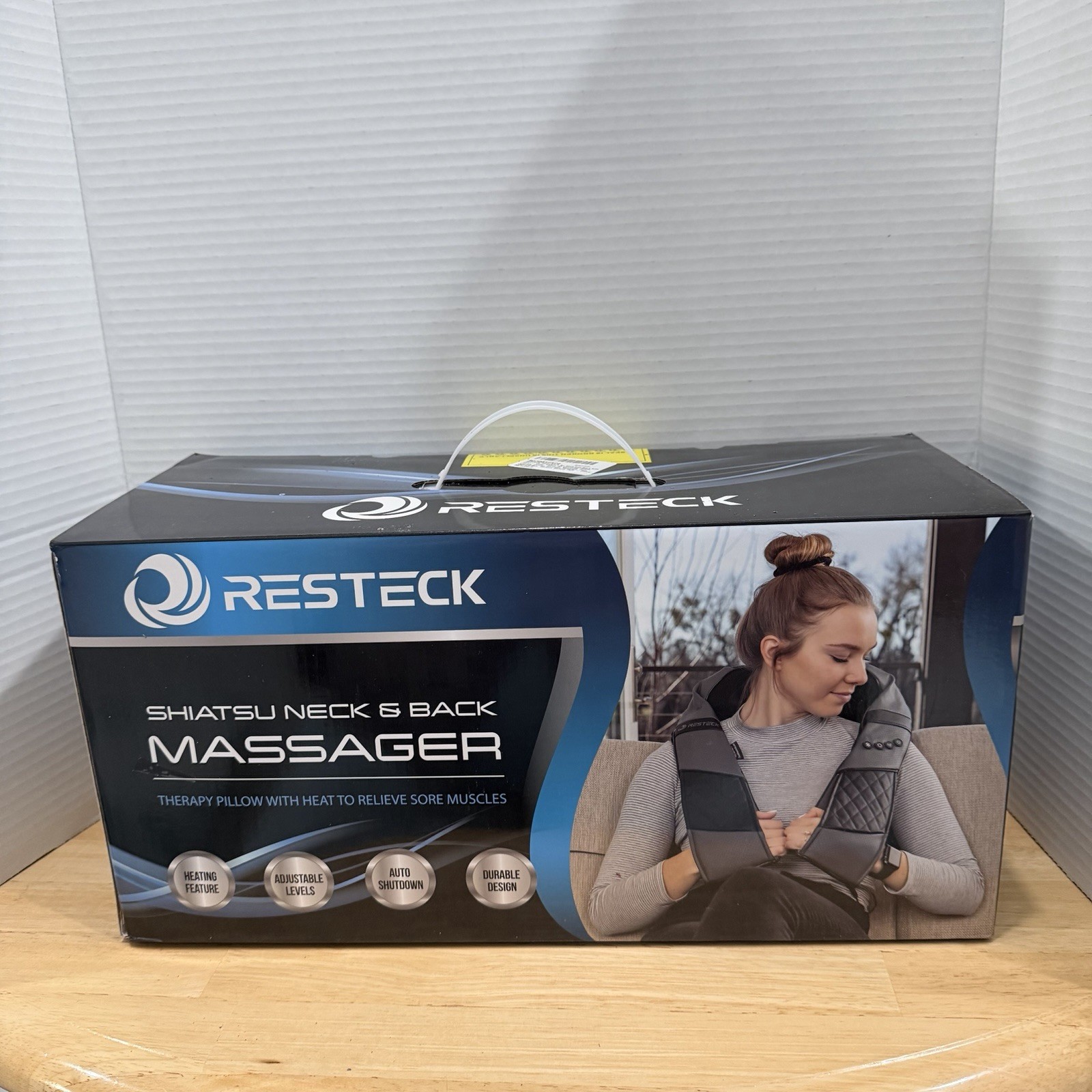 RESTECK Shiatsu Heated Neck/Back Massager with Carry Bag – NEW SEALED