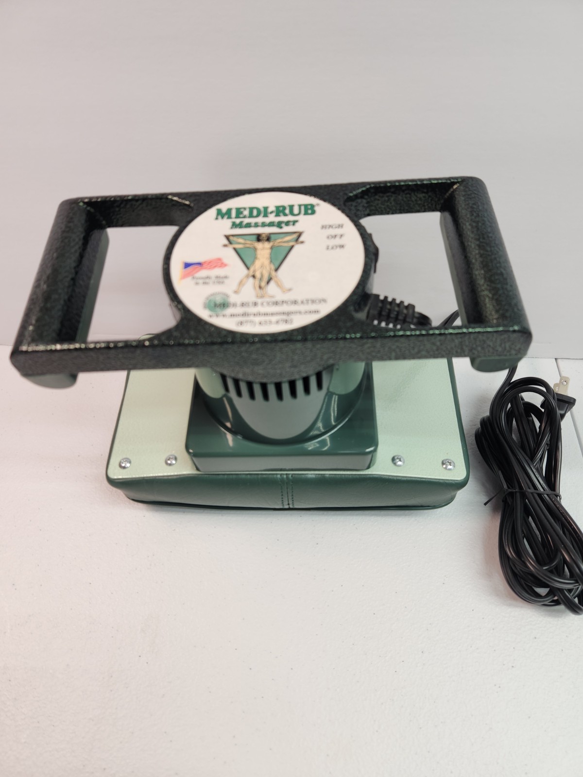 Professional Grade Massager Two Speed Massage Therapy Medi Rub Made USA Green