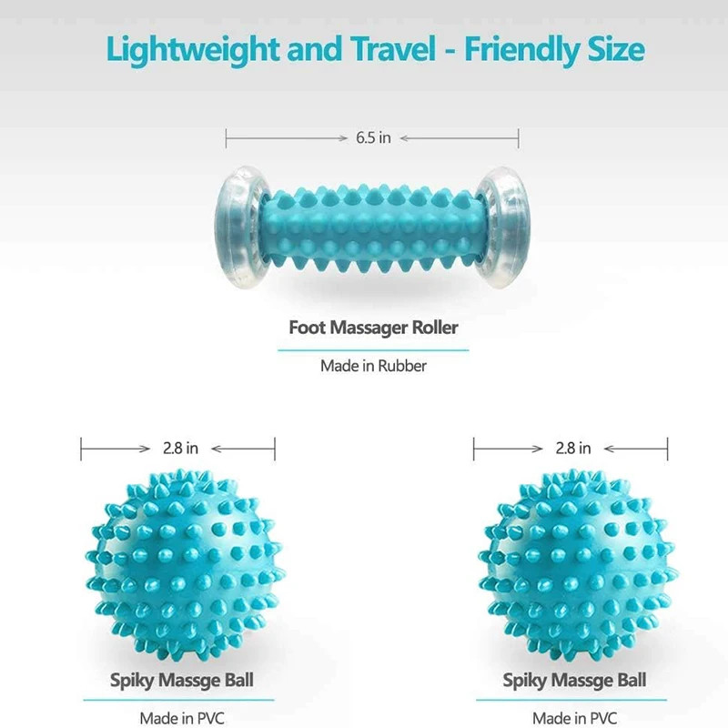 Foot Massager Massage Roller Yoga Massage Ball Plantar Fascia Roller Muscle Rela