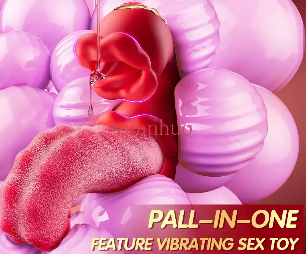 2in1-Rose-Tongue-Vibratar-Clit-Massage-Licking-Oral-for-Women-Gift-US