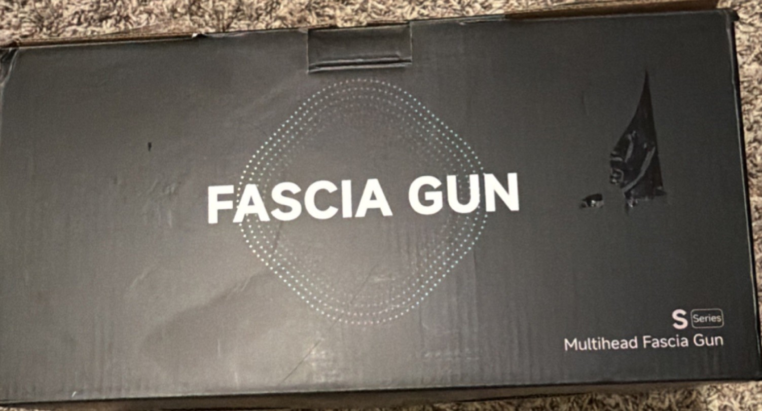 Morgela Fascia Gun S Series Massage Gun Deep Tissue 16 Heads Black Neck Back